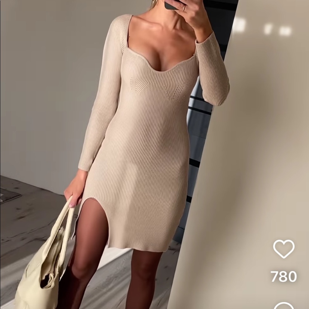 Sabo Skirt Beige Mini Dress
